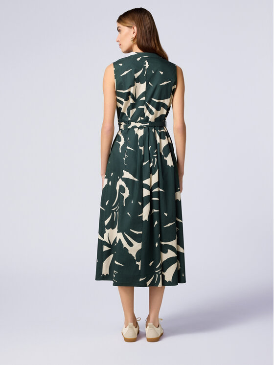 Oltre Oltre Vestito elegante 7108R104806N0S5 Verde Flared Fit