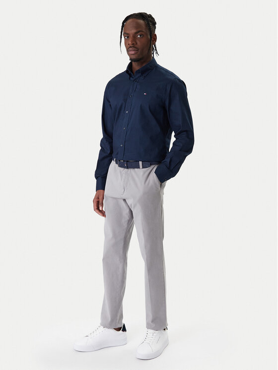 Tommy Hilfiger Tommy Hilfiger Риза MW0MW40529 Тъмносин Regular Fit