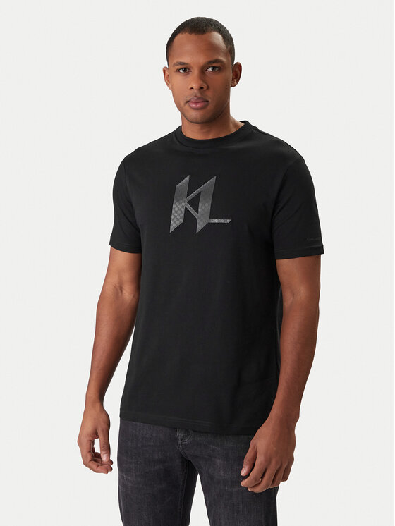 KARL LAGERFELD KARL LAGERFELD Póló 755072 561252 Fekete Regular Fit