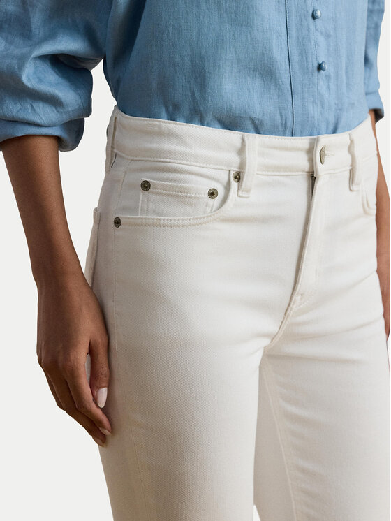 LAUREN RALPH LAUREN LAUREN RALPH LAUREN Farmer 200926081001 Fehér Bootcut Fit