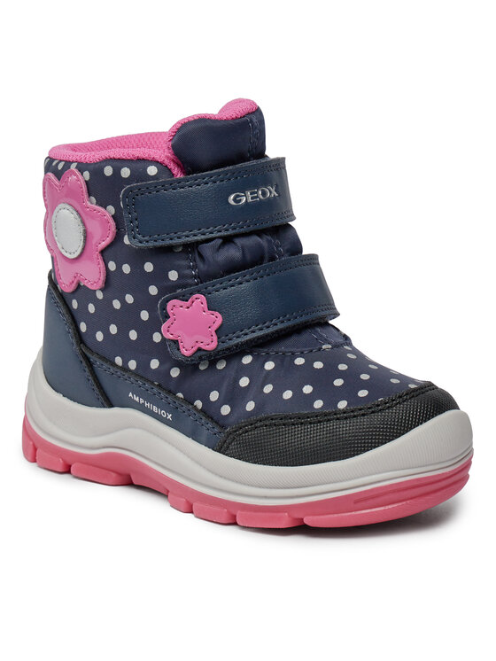 Geox Geox Snehule B Flanfil Girl B Abx B363WB 0MNBC C4268 S Tmavomodrá