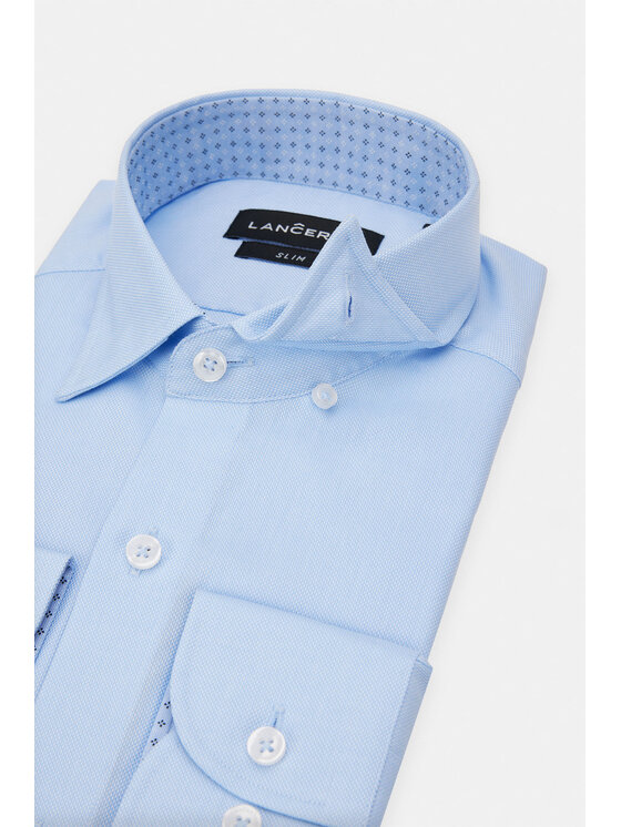 Lancerto Lancerto Koszula Edie KO073123000033 Błękitny Slim Fit