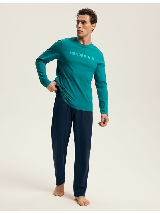 Henderson Henderson Piżama 43490 Zielony Regular Fit