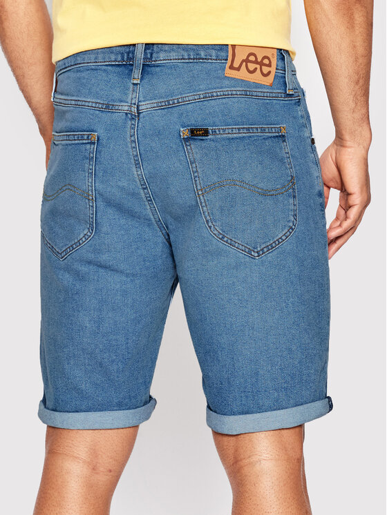 Lee Lee Pantaloncini di jeans L73EMGLZ 112145566 Blu Regular Fit