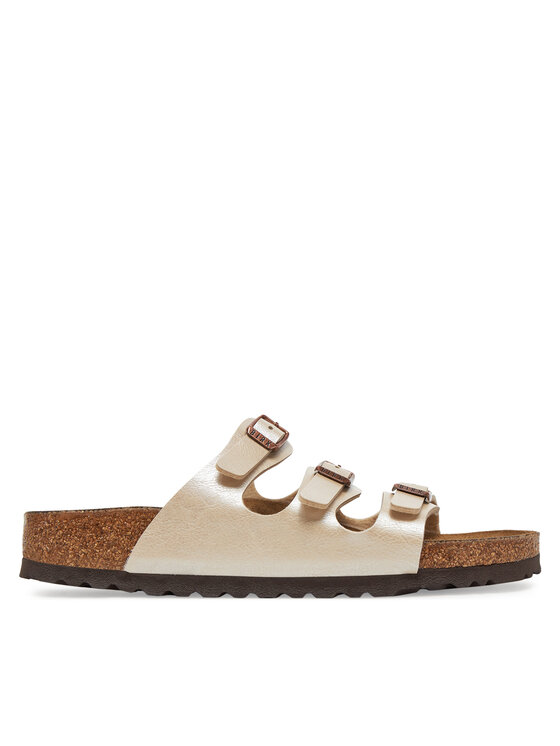Birkenstock Damskie Klapki, rozmiar 38, Écru, Florida 1029818