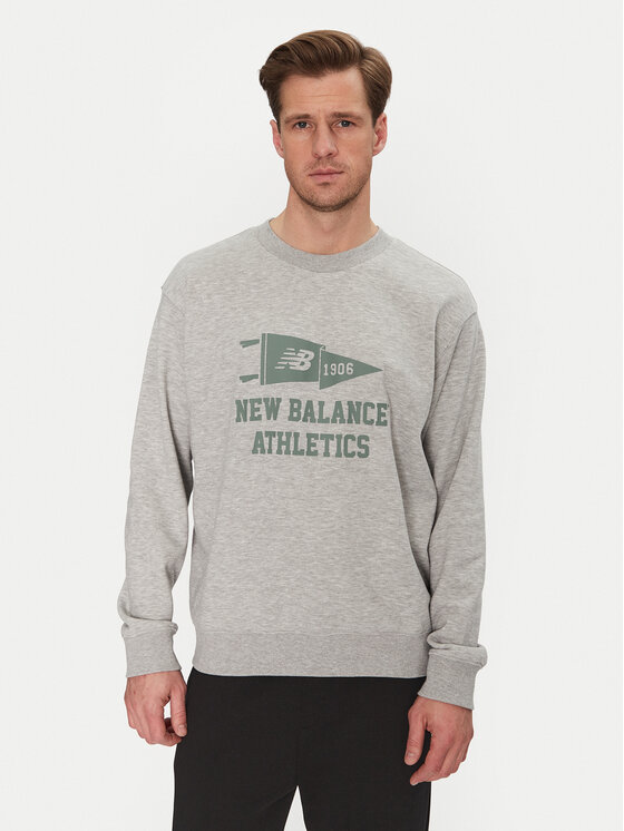 New Balance New Balance Mikina MT51929 Šedá Regular Fit