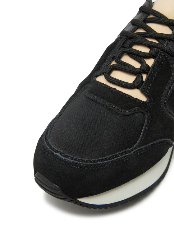 Calvin Klein Jeans Calvin Klein Jeans Sneakersy Runner Laceup Low Mg Media YW0YW01644 Czarny