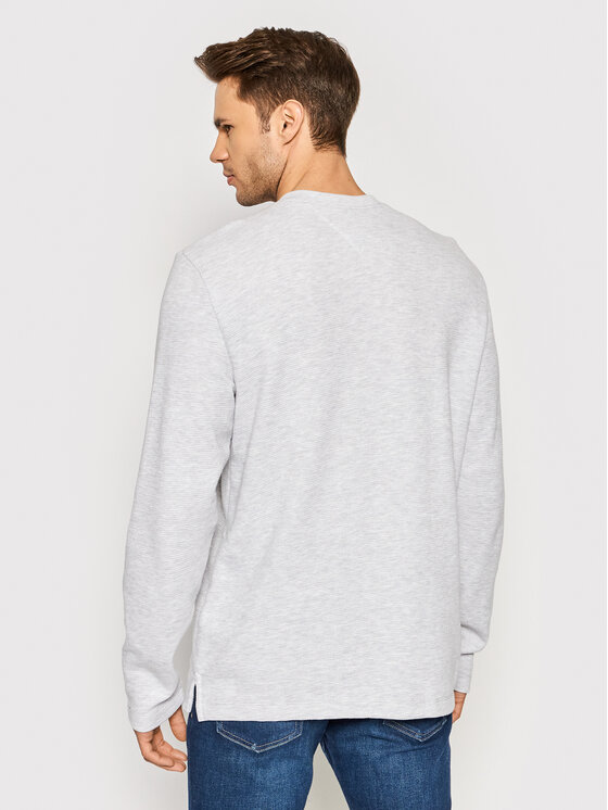 Tommy Jeans Longsleeve Henley DM0DM11438 Grau Regular Fit | Modivo.de