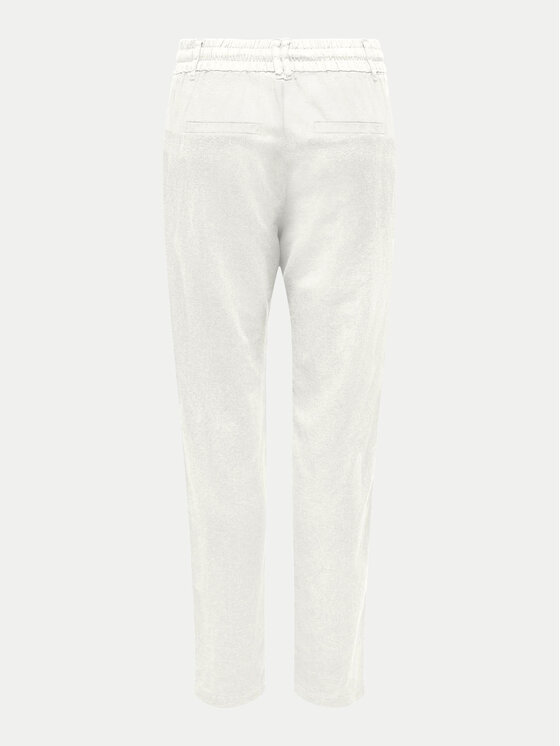ONLY ONLY Hlače iz tkanine Caro Poptrash 15278710 Bela Comfort Fit