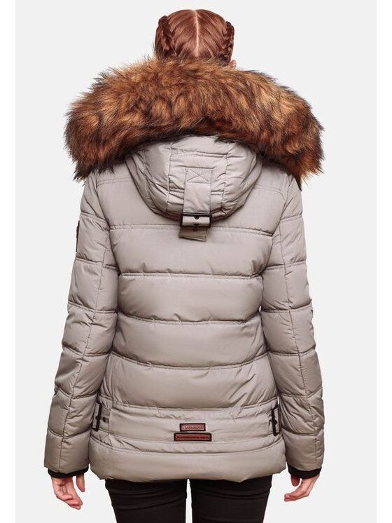 Navahoo Navahoo Kurtka zimowa Zoja Szary Casual Fit