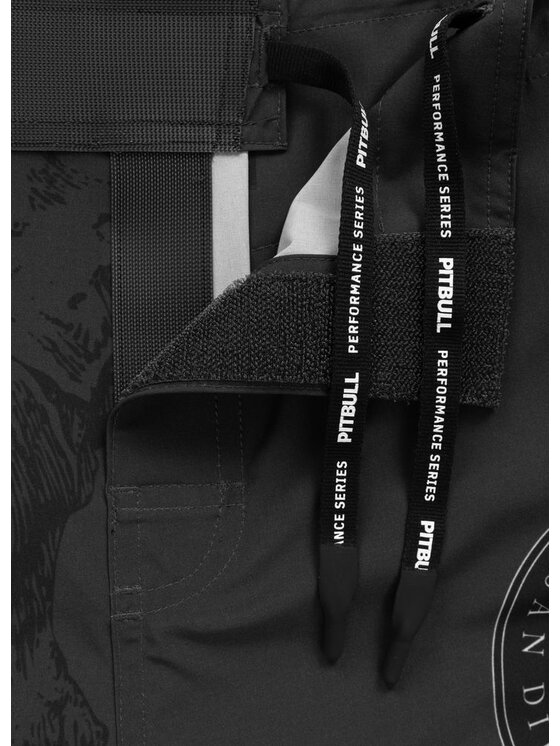 PITBULL PITBULL Szorty sportowe SKULL LOGO Szary Regular Fit