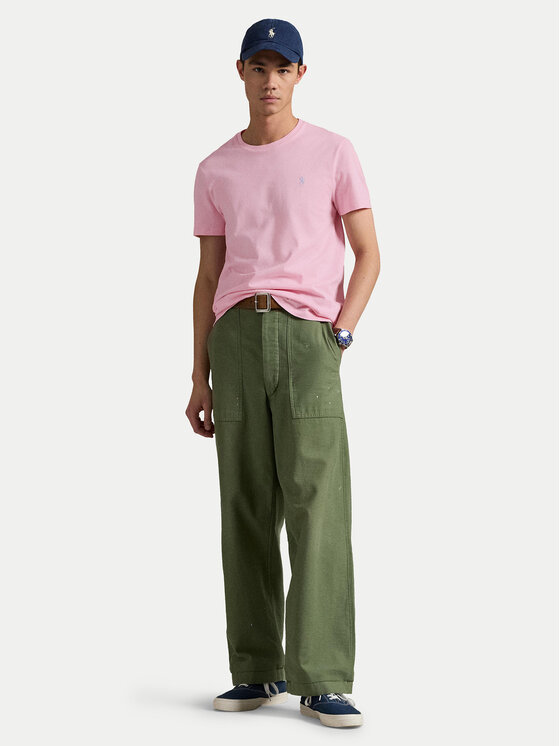 Polo Ralph Lauren Polo Ralph Lauren T-Shirt 710671438417 Růžová Slim Fit