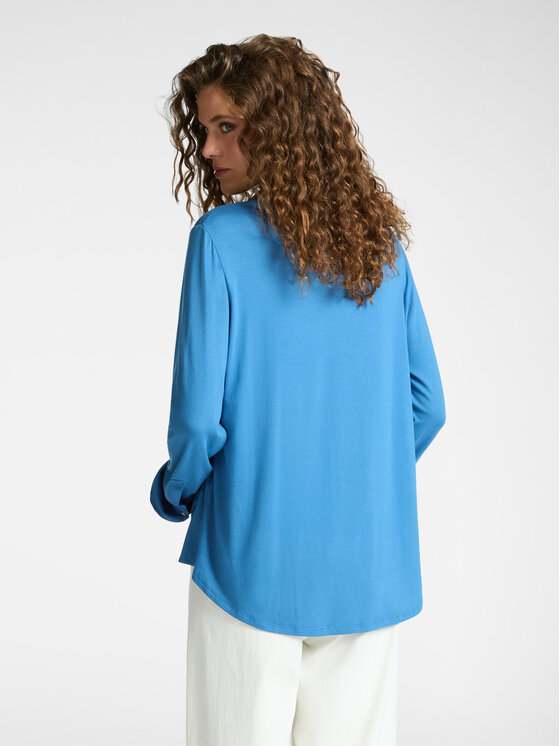 Elena Mirò Elena Mirò Camicia G247Z100487N0G4 Turchese Regular Fit