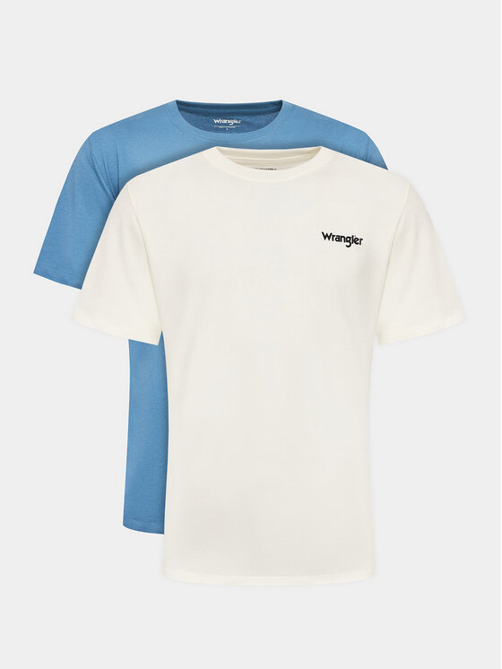 Wrangler Wrangler Komplet t-shirtów W7BZFQ84Z 112332762 Kolorowy Regular Fit