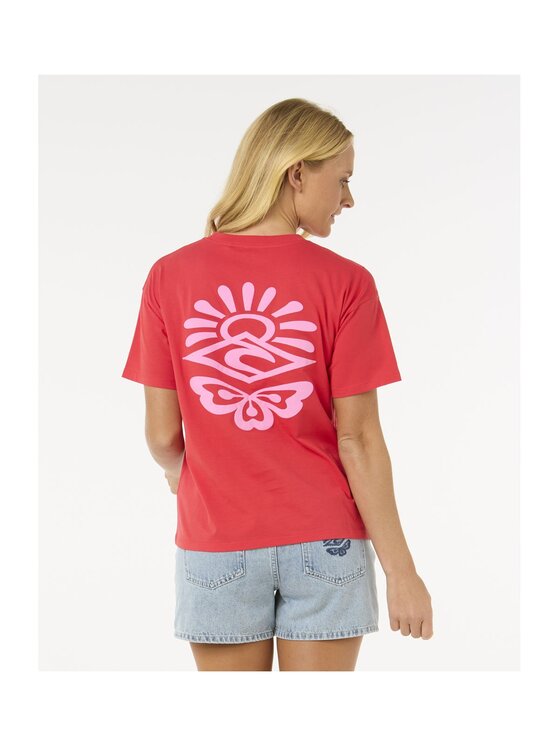 Rip Curl Rip Curl T-Shirt Icons Of Surf Relaxed Tee Czerwony Relaxed Fit