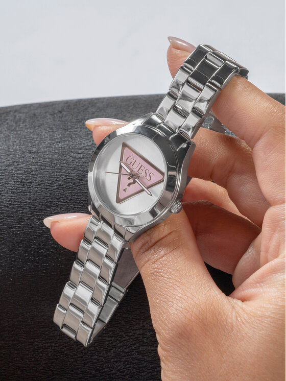 Guess Guess Hodinky GW0675L1 Strieborná