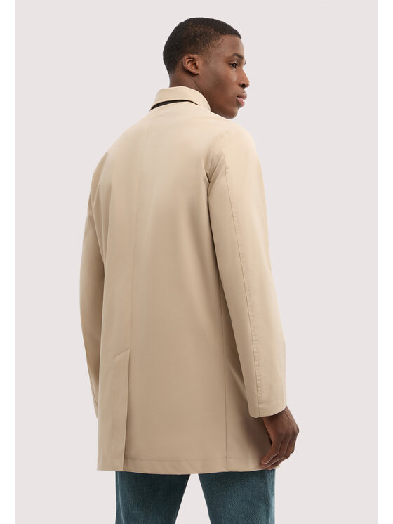 Trussardi Trussardi Płaszcz zimowy R011M000029N012 Kremowy Regular Fit