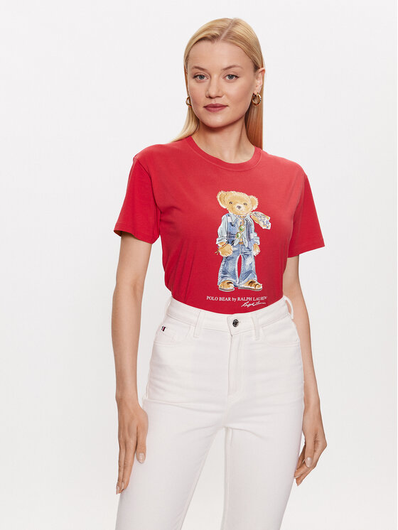 ralph lauren t shirt damen rot