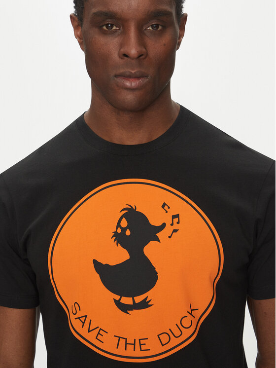 Save The Duck Save The Duck T-krekls DT0825M BESY20 Melns Regular Fit