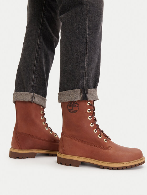 Timberland Timberland Šnurovacia obuv Premium 8-Inch Waterproof TB0A43MXEM41 Hnedá