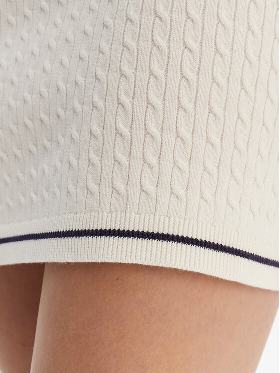 Calvin Klein Calvin Klein Kasdieninė suknelė Microcable LV047F323G Smėlio Slim Fit