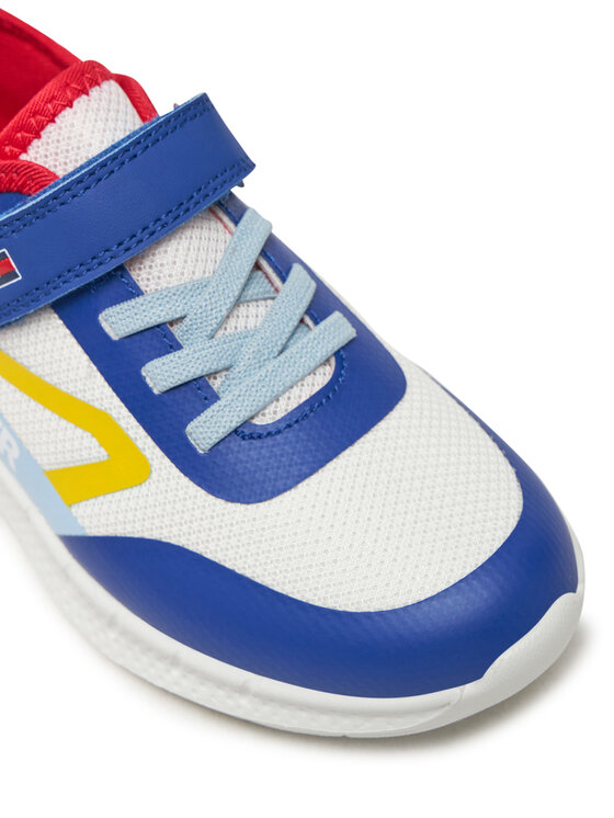 Tommy Hilfiger Tommy Hilfiger Sneakersy Low Cut Lace-Up/Velcro Sneaker T1B9-33868-1756 S Biały