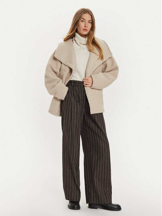 Gina Tricot Gina Tricot Wintermantel 24039 Beige Oversize