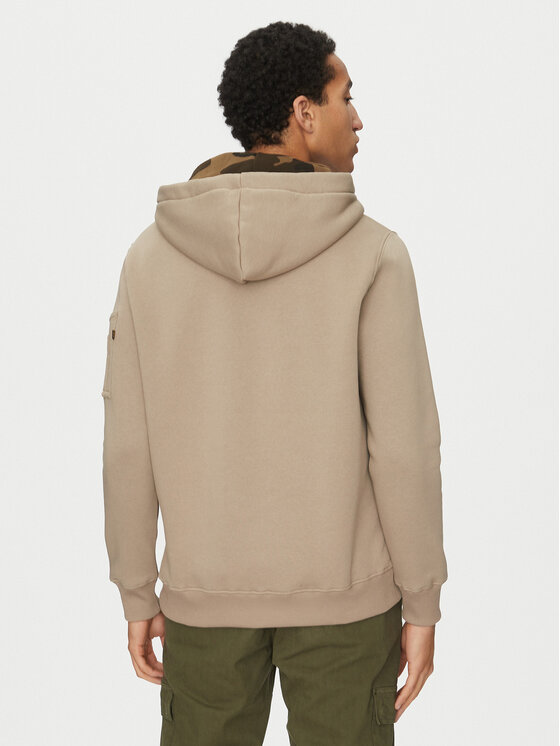 Alpha Industries Alpha Industries Суитшърт Camo Tpu 146337 Бежов Regular Fit
