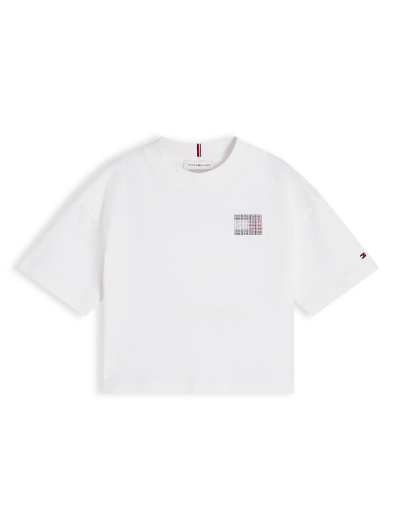Tommy Hilfiger Tommy Hilfiger T-Shirt KG0KG09465 Weiß Regular Fit
