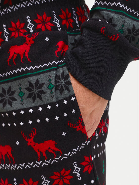 Jack & Jones Jack & Jones Піжама Tristan 12285375 Чорний Loose Fit