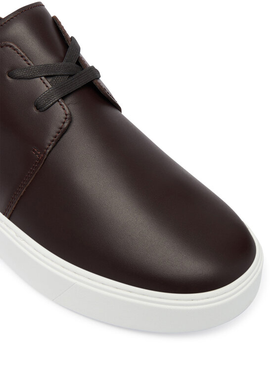 Calvin Klein Calvin Klein Sneakersy Hybrid Clean Cup Derby Lth HM0HM02011 Bordová