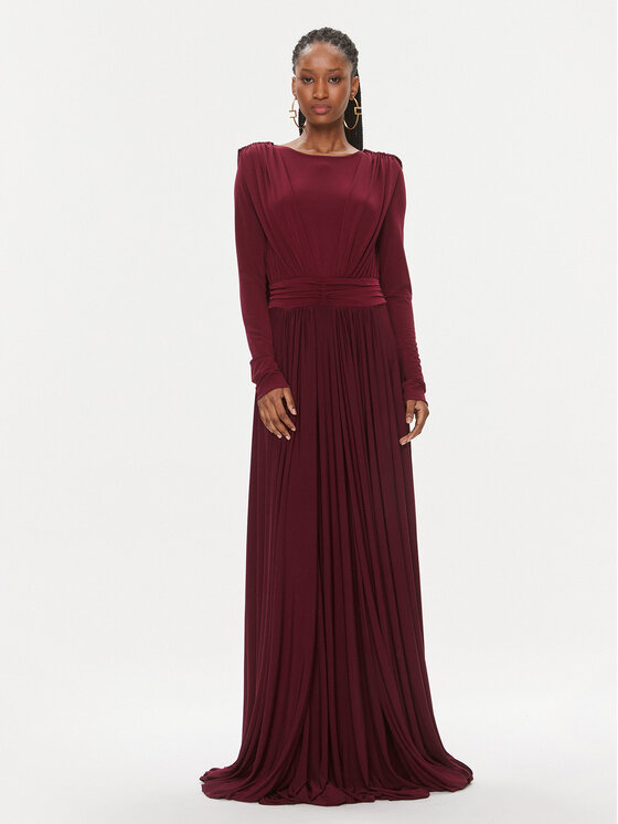 MVP Wardrobe MVP Wardrobe Õhtune kleit Fiori Chiari MVPI3AB111.0XXXXXX Bordoopunane Long Fit