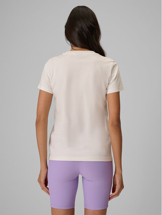 4F 4F T-Shirt TROPIC ORCHID Biały Regular Fit