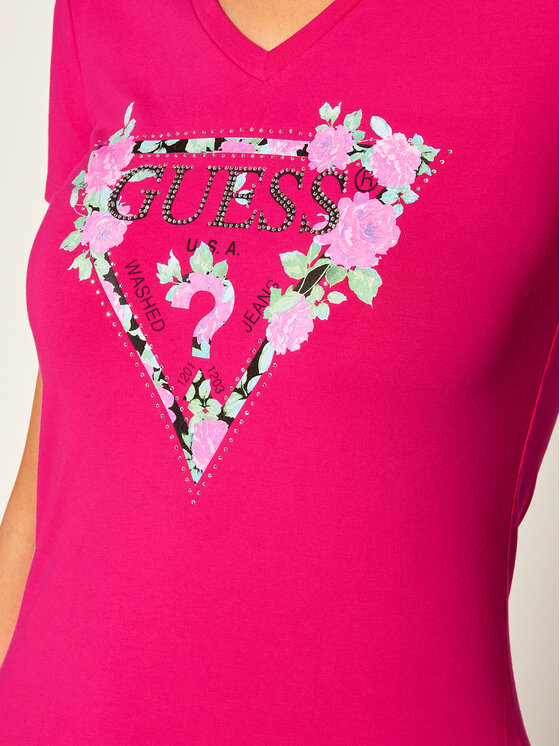 Guess T Shirt Britney Tee W0YI85 J1300 R owy Slim Fit