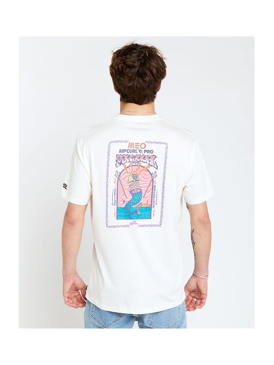 Rip Curl Rip Curl T-Shirt Meo Rip Curl Pro Tee Écru Standard Fit