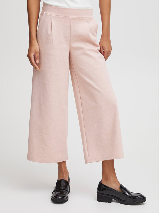 ICHI Pantaloni culotte 20116301 Rosa Relaxed Fit, taglia : XS