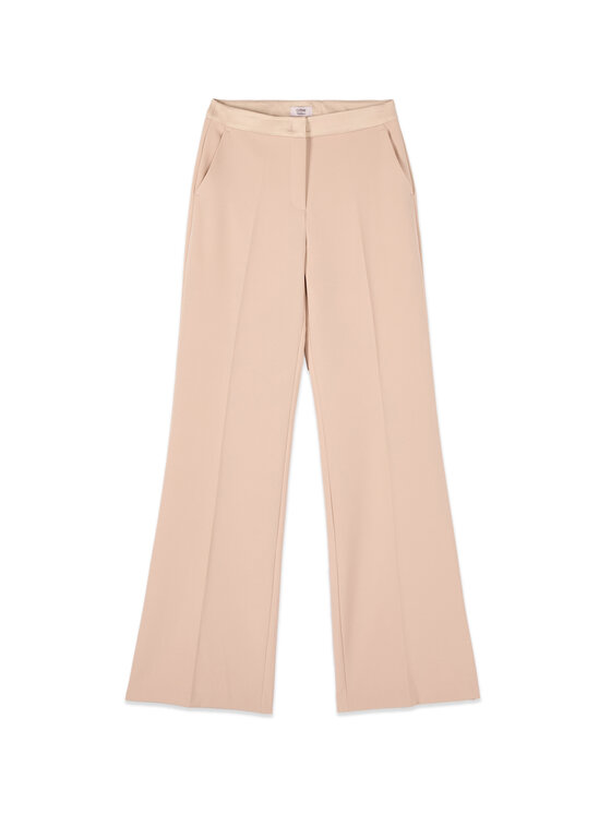 Oltre Oltre Spodnie materiałowe P045R008912N006 Różowy Baggy Fit