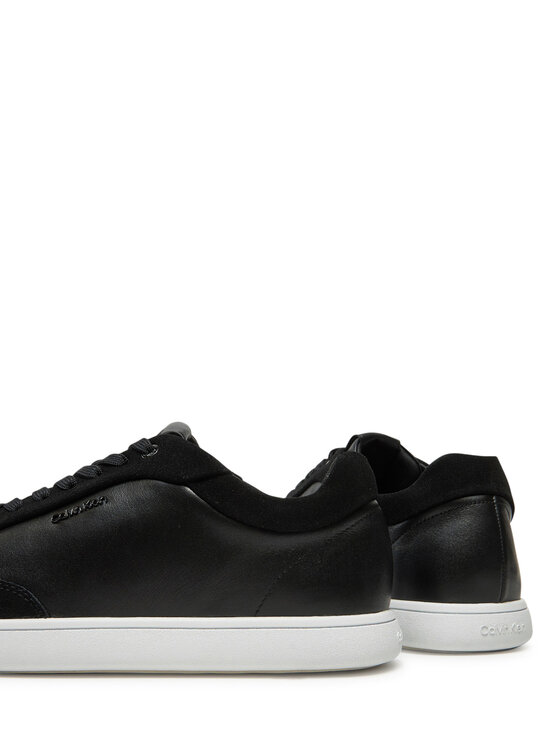 Calvin Klein Calvin Klein Sneakersy Cupsole Lace Up - Lth Sue Mix HW0HW02435 Czarny