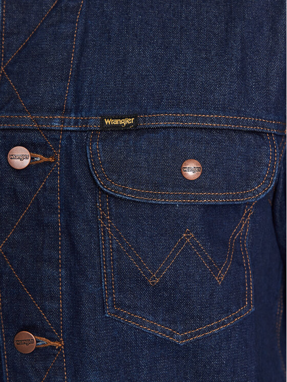 Wrangler Wrangler Giacca di jeans 124Mj 112341042 Blu scuro Regular Fit