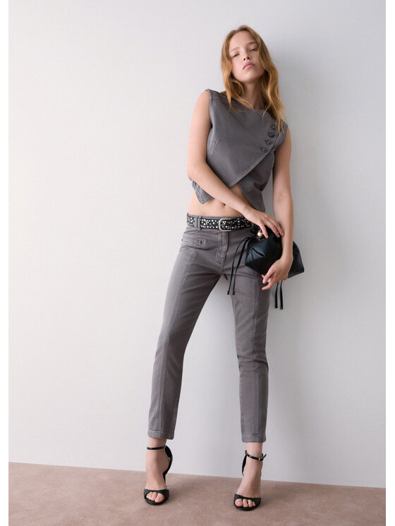 Liu Jo Liu Jo Pantaloni di tessuto WF6113T1819X0785 Grigio Regular Fit
