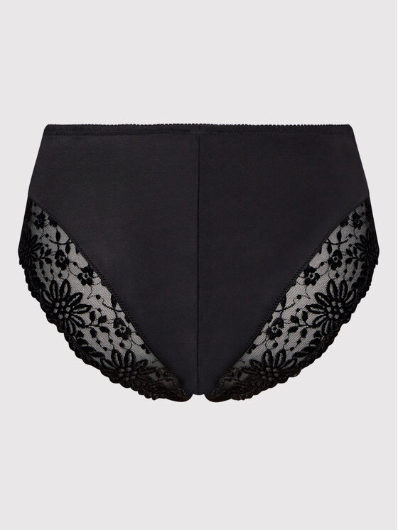 Triumph Triumph Klasične spodnje hlačke z visokim pasom Ladyform Soft 10210671 Črna