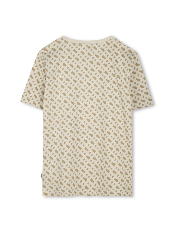 BOSS BOSS T-Shirt J52047 D Beżowy Slim Fit