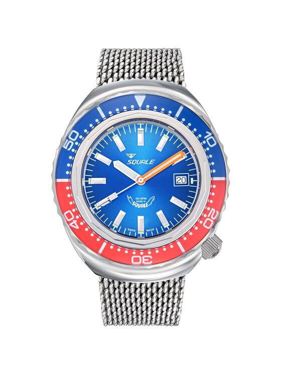 Squale Squale Zegarek 2002.SS.BLR.BL.ME22 Srebrny
