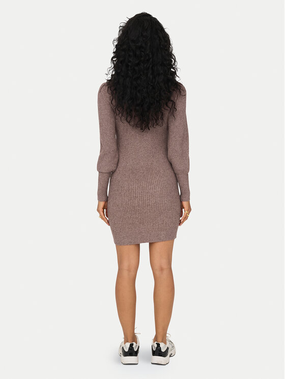 ONLY ONLY Strickkleid Katia 15232502 Braun Comfort Fit