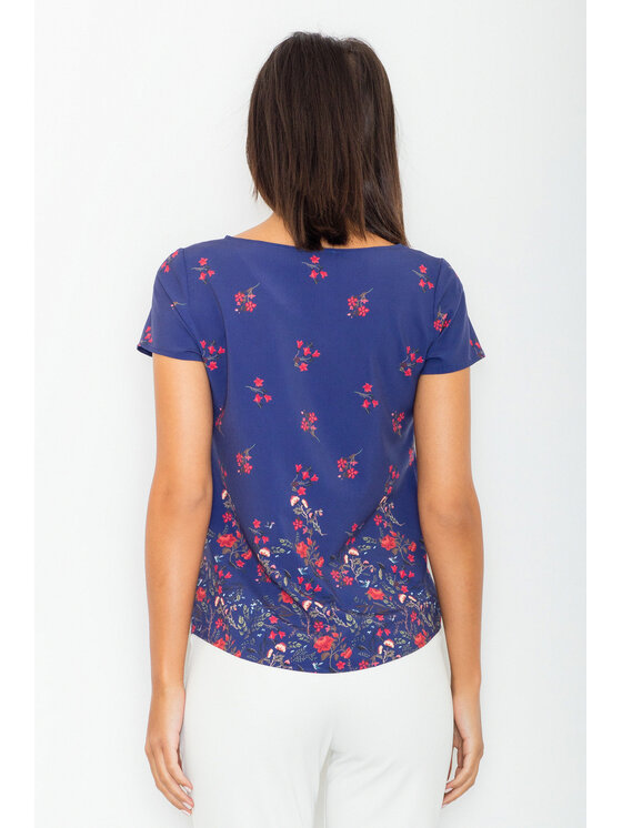 FIGL FIGL Bluzka M540 Kolorowy Regular Fit