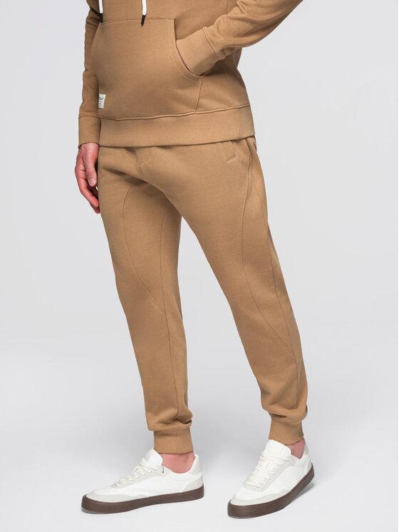 Ombre Ombre Komplet dresowy Z121 Brązowy Regular Fit