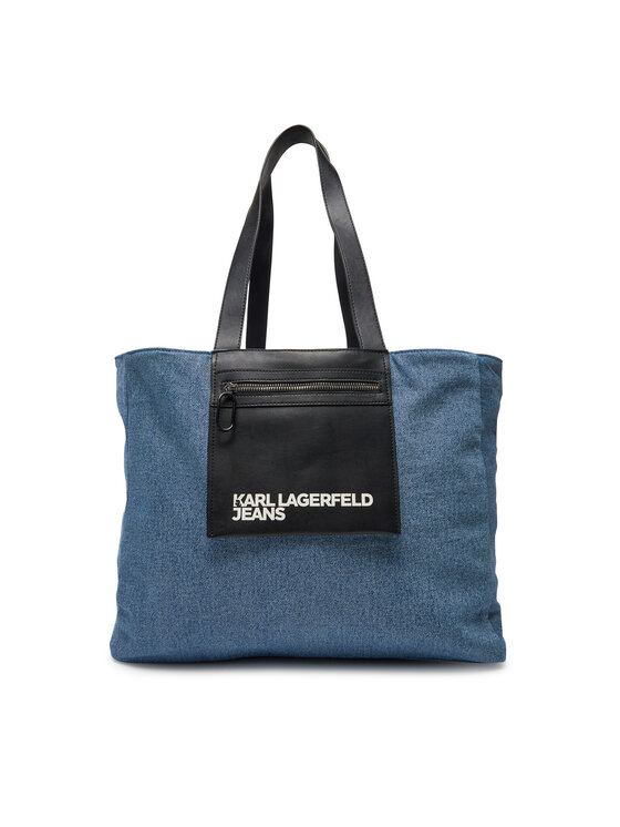 Geantă Karl Lagerfeld Jeans A2W50029 Albastru