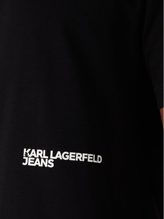 Karl Lagerfeld Jeans Karl Lagerfeld Jeans Póló B1M17069 Fekete Regular Fit