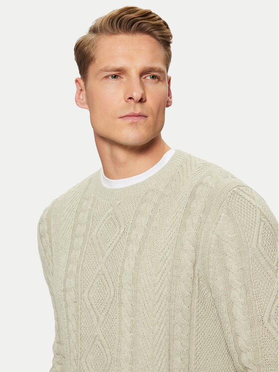 s.Oliver s.Oliver Pulover 2152198 Bej Regular Fit