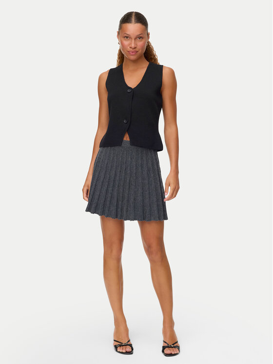 Vero Moda Vero Moda Plisovaná sukně Marina 10331534 Šedá Regular Fit